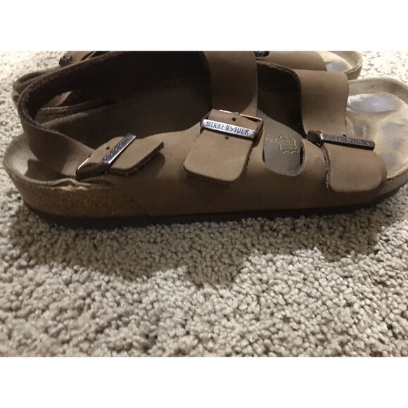 Birkenstock’s EU 42 Milano Brown US Ladies 11 Mens 9 Regular Fit sandals shoes main image 9